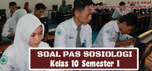 Soal Sosiologi PAS Ganjil